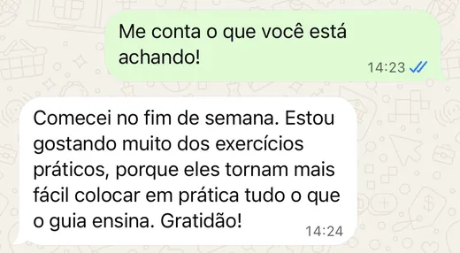 Depoimento de aluna