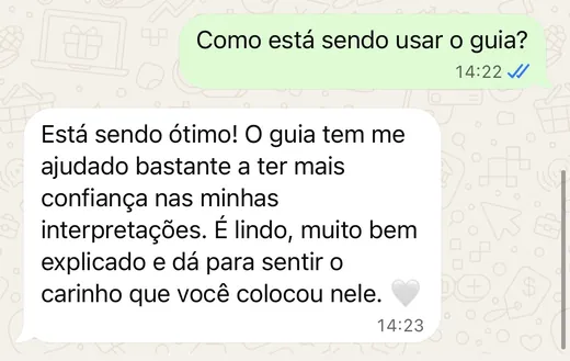 Depoimento de aluna